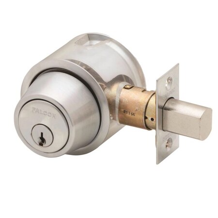 Falcon Falcon D141P626 D100 Series Single Cylinder Deadbolt C Keyway 30256 Latch 10094 Strike D141P626